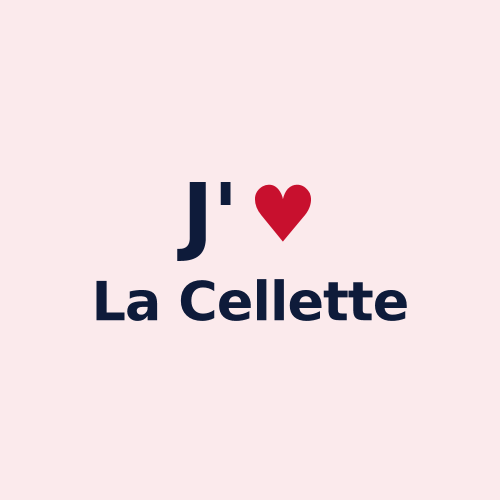 Magnet personnalisé La Cellette — design J'aime La Cellette