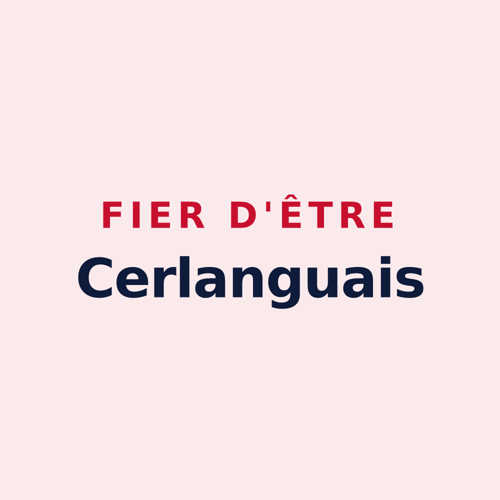 Magnet « Fier d'être Cerlanguais » — design pour La Cerlangue