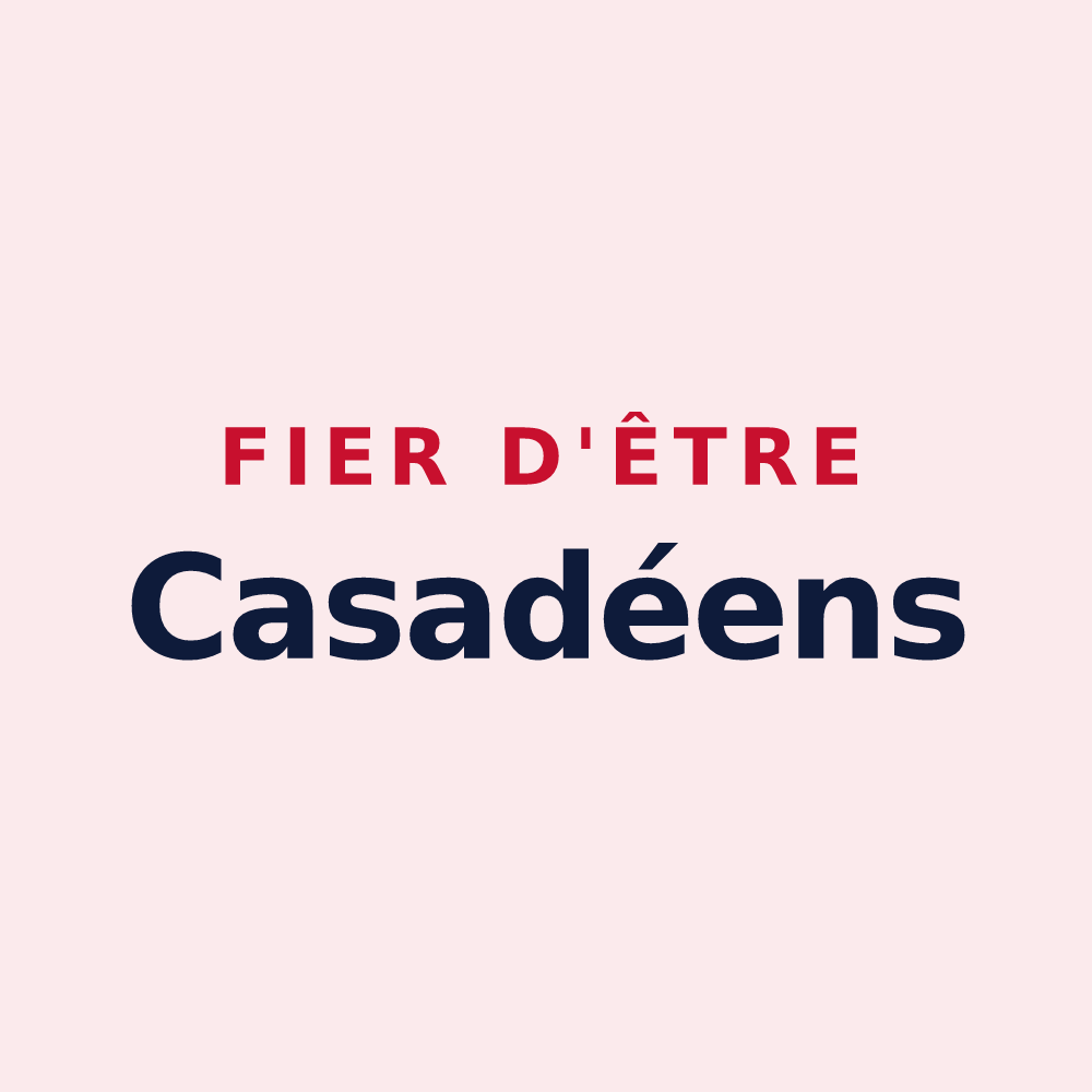 Magnet « Fier d'être Casadéens » — design pour La Chaise-Dieu