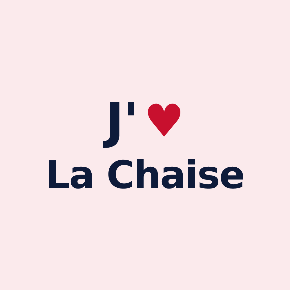 Magnet personnalisé La Chaise — design J'aime La Chaise
