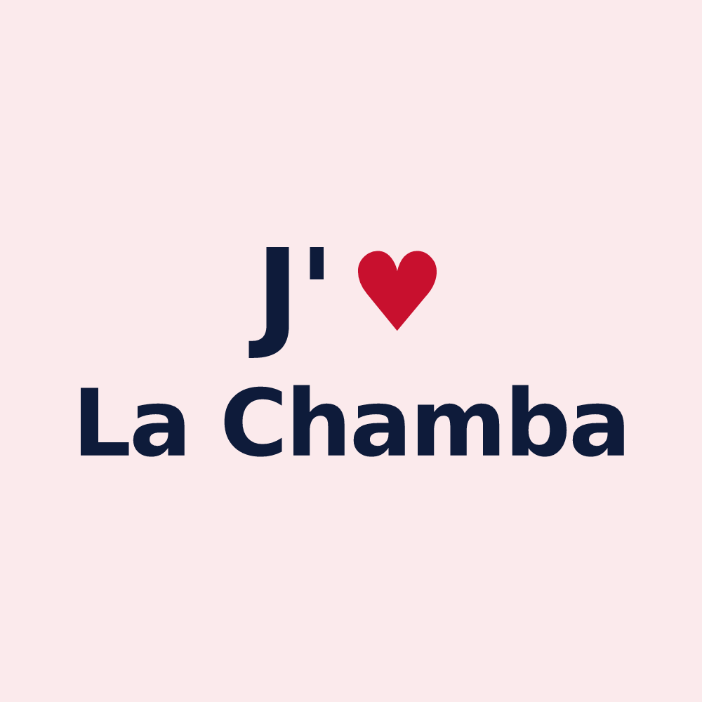 Magnet personnalisé La Chamba — design J'aime La Chamba