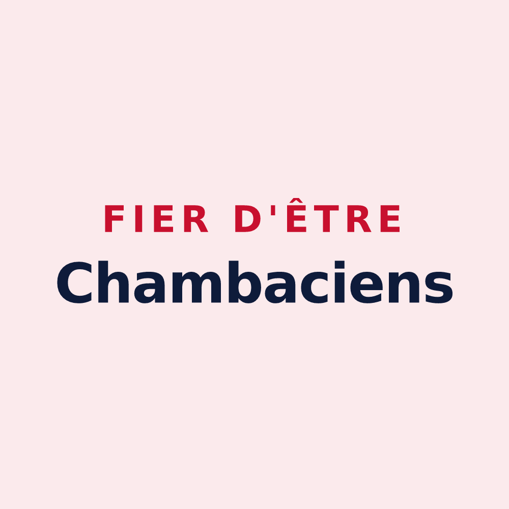 Magnet « Fier d'être Chambaciens » — design pour La Chamba