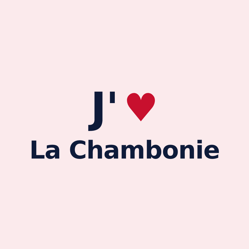 Magnet personnalisé La Chambonie — design J'aime La Chambonie