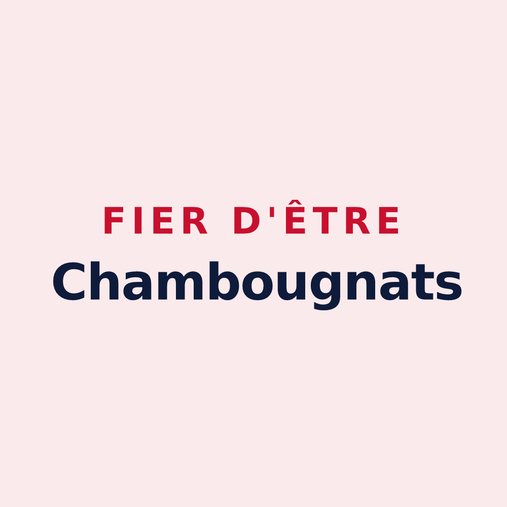Magnet « Fier d'être Chambougnats » — design pour La Chambonie