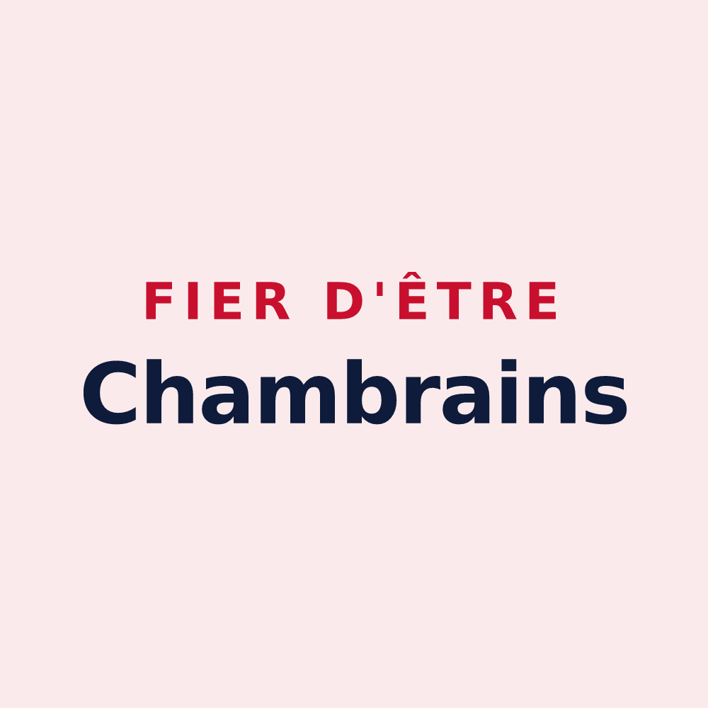 Magnet « Fier d'être Chambrains » — design pour La Chambre