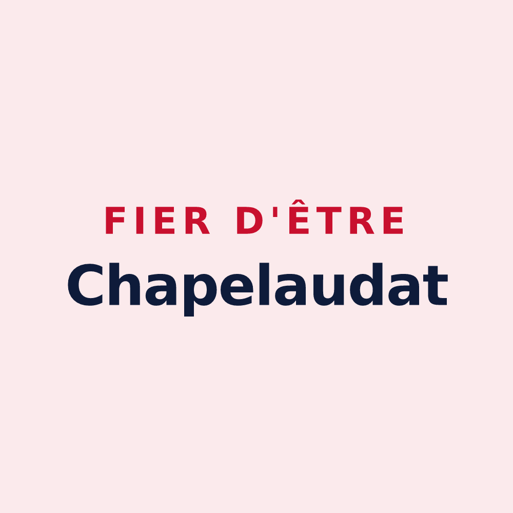 Magnet « Fier d'être Chapelaudat » — design pour La Chapelaude
