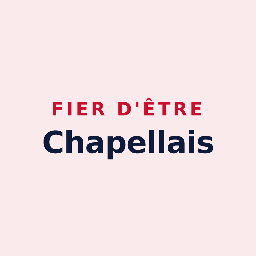 Magnet « Fier d'être Chapellais » — design pour La Chapelle-Bayvel
