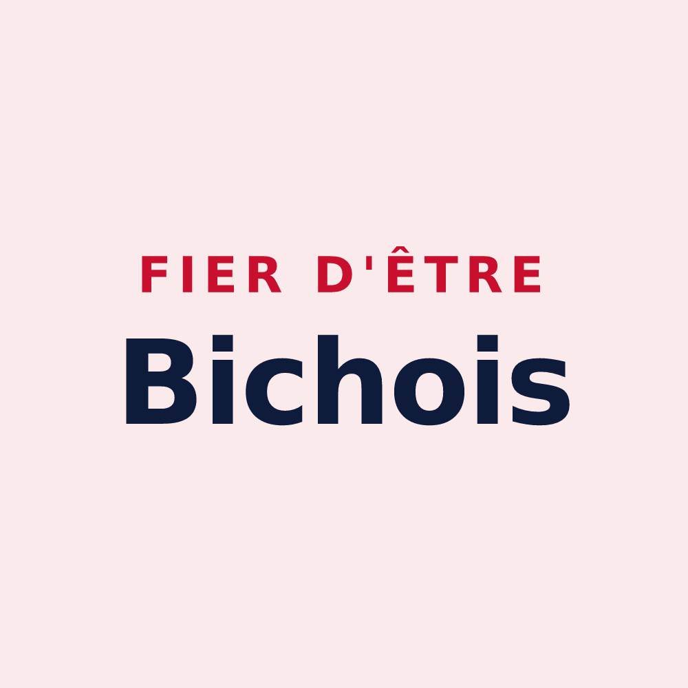 Magnet « Fier d'être Bichois » — design pour La Chapelle-Biche