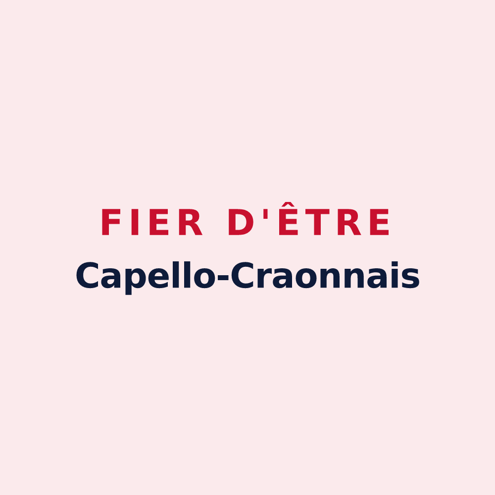 Magnet « Fier d'être Capello-Craonnais » — design pour La Chapelle-Craonnaise