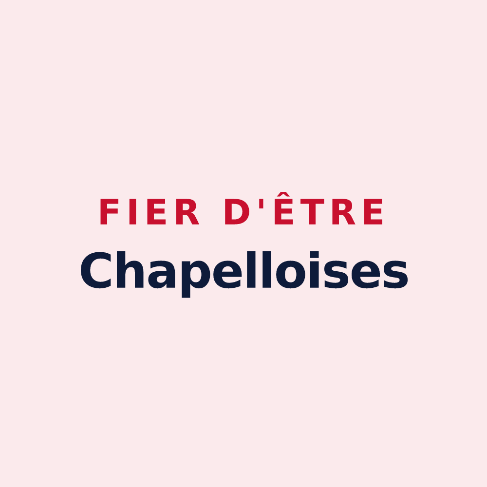 Magnet « Fier d'être Chapelloises » — design pour La Chapelle-d'Armentières