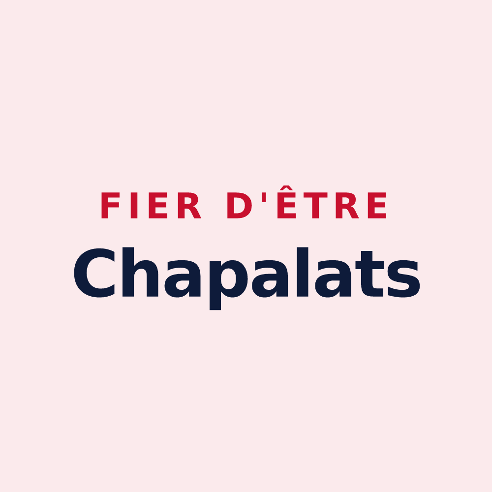 Magnet « Fier d'être Chapalats » — design pour La Chapelle-de-Bragny