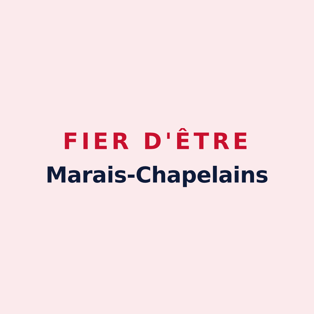 Magnet « Fier d'être Marais-Chapelains » — design pour La Chapelle-des-Marais