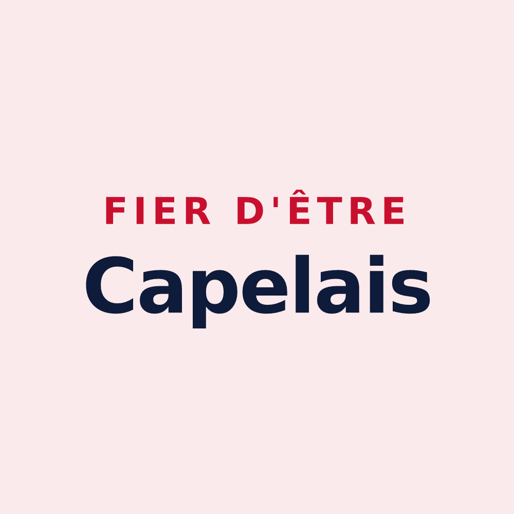Magnet « Fier d'être Capelais » — design pour La Chapelle-du-Bourgay