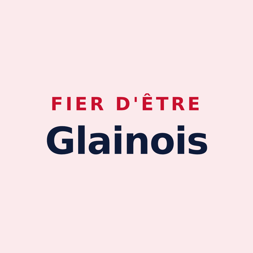 Magnet « Fier d'être Glainois » — design pour La Chapelle-Glain