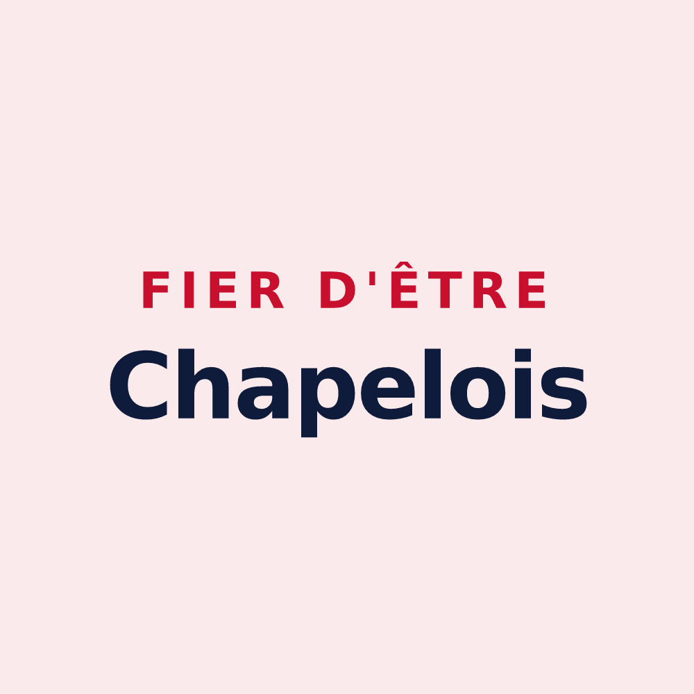 Magnet « Fier d'être Chapelois » — design pour La Chapelle-Gonaguet