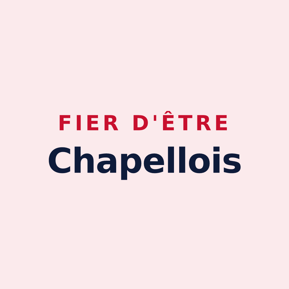 Magnet « Fier d'être Chapellois » — design pour La Chapelle-Neuve
