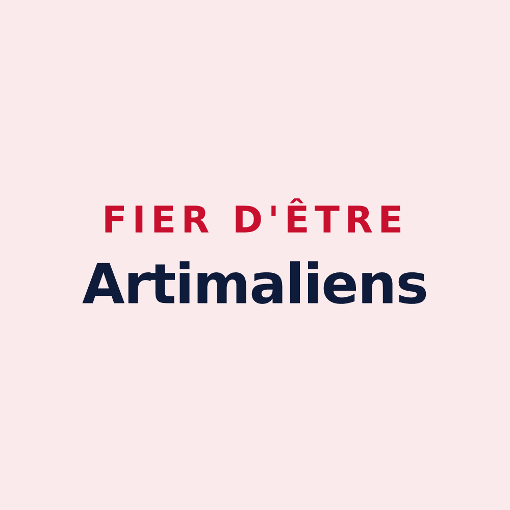 Magnet « Fier d'être Artimaliens » — design pour La Chapelle-Orthemale