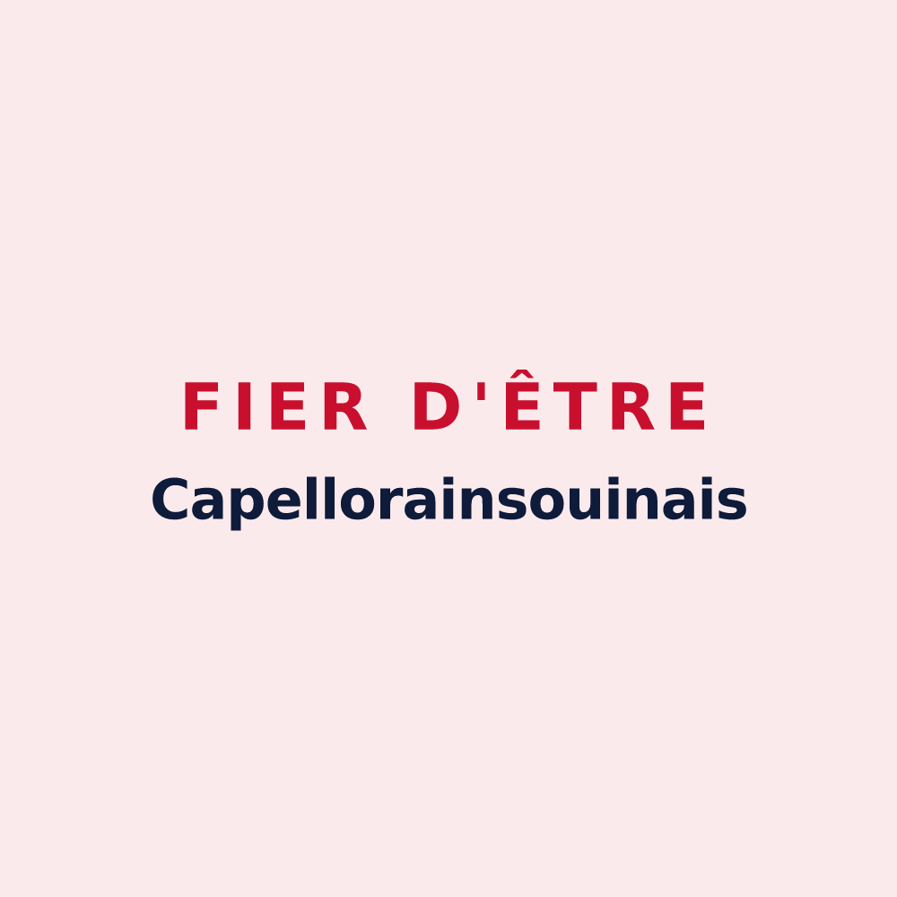 Magnet « Fier d'être Capellorainsouinais » — design pour La Chapelle-Rainsouin