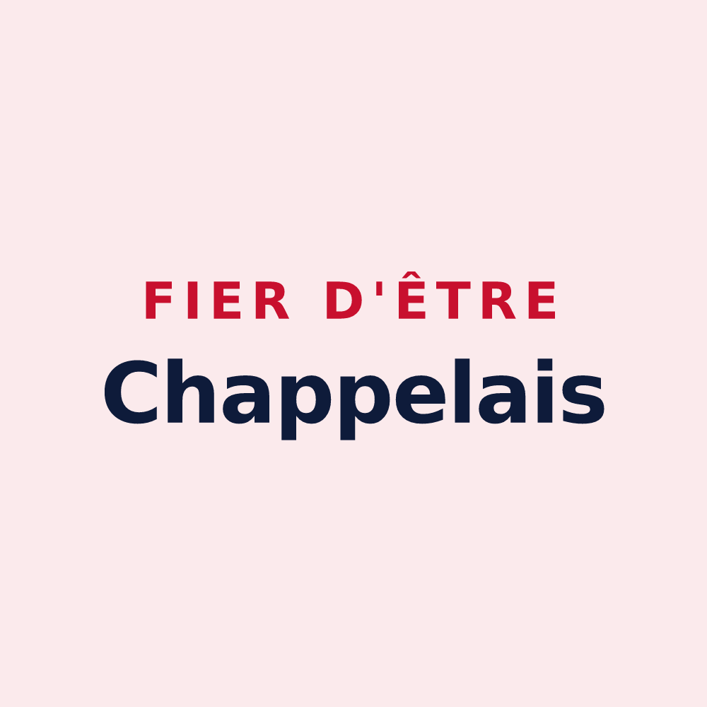 Magnet « Fier d'être Chappelais » — design pour La Chapelle-Saint-Laurian
