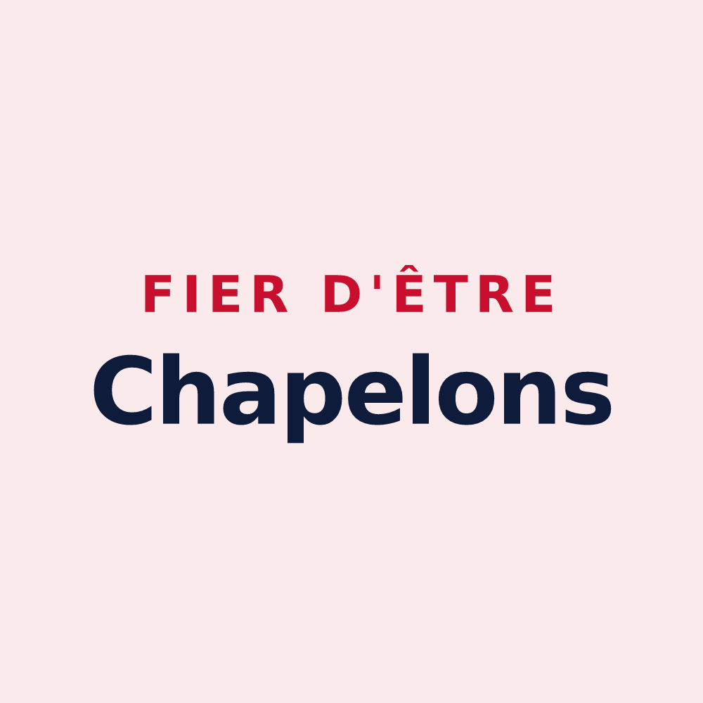 Magnet « Fier d'être Chapelons » — design pour La Chapelle-sur-Loire