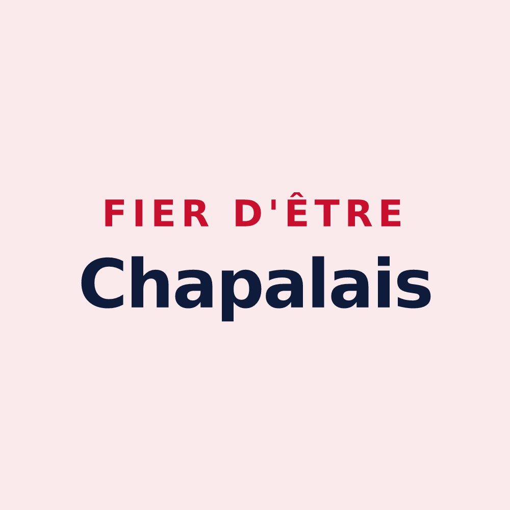 Magnet « Fier d'être Chapalais » — design pour La Chapelle-Thècle
