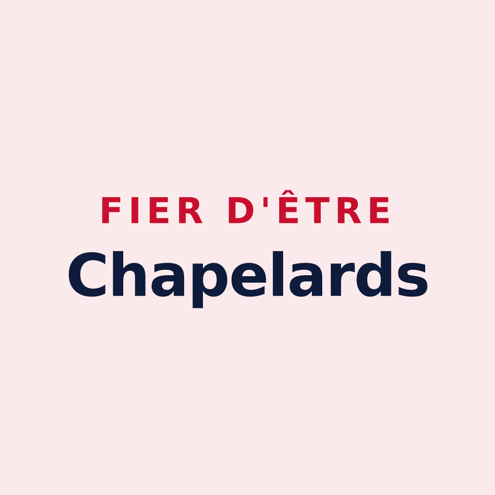 Magnet « Fier d'être Chapelards » — design pour La Chapelle-Villars