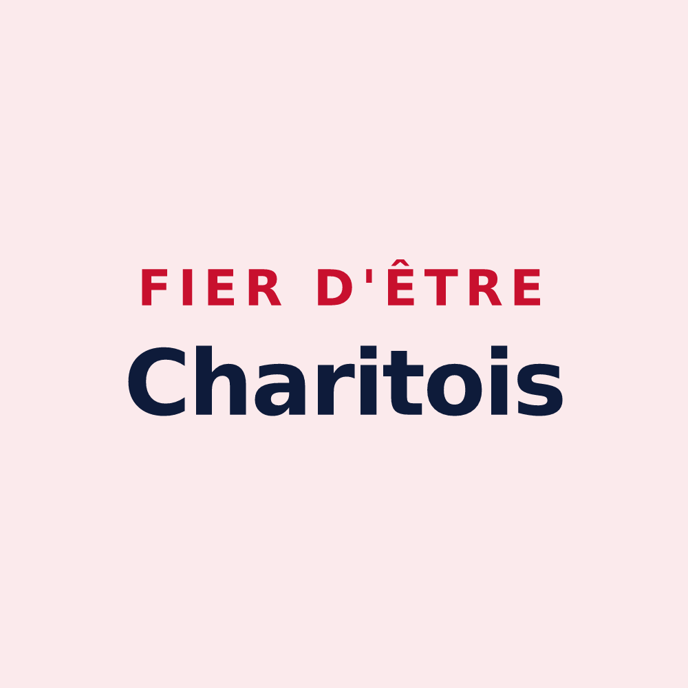 Magnet « Fier d'être Charitois » — design pour La Charité-sur-Loire