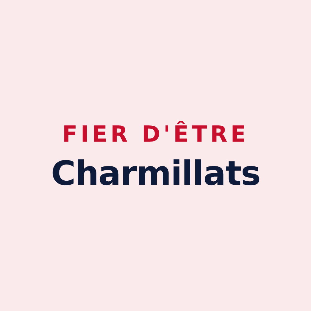 Magnet « Fier d'être Charmillats » — design pour La Charmée