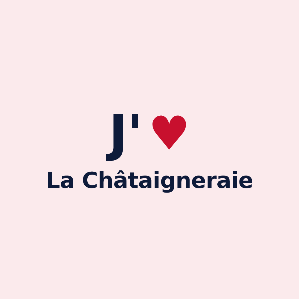 Magnet personnalisé La Châtaigneraie — design J'aime La Châtaigneraie