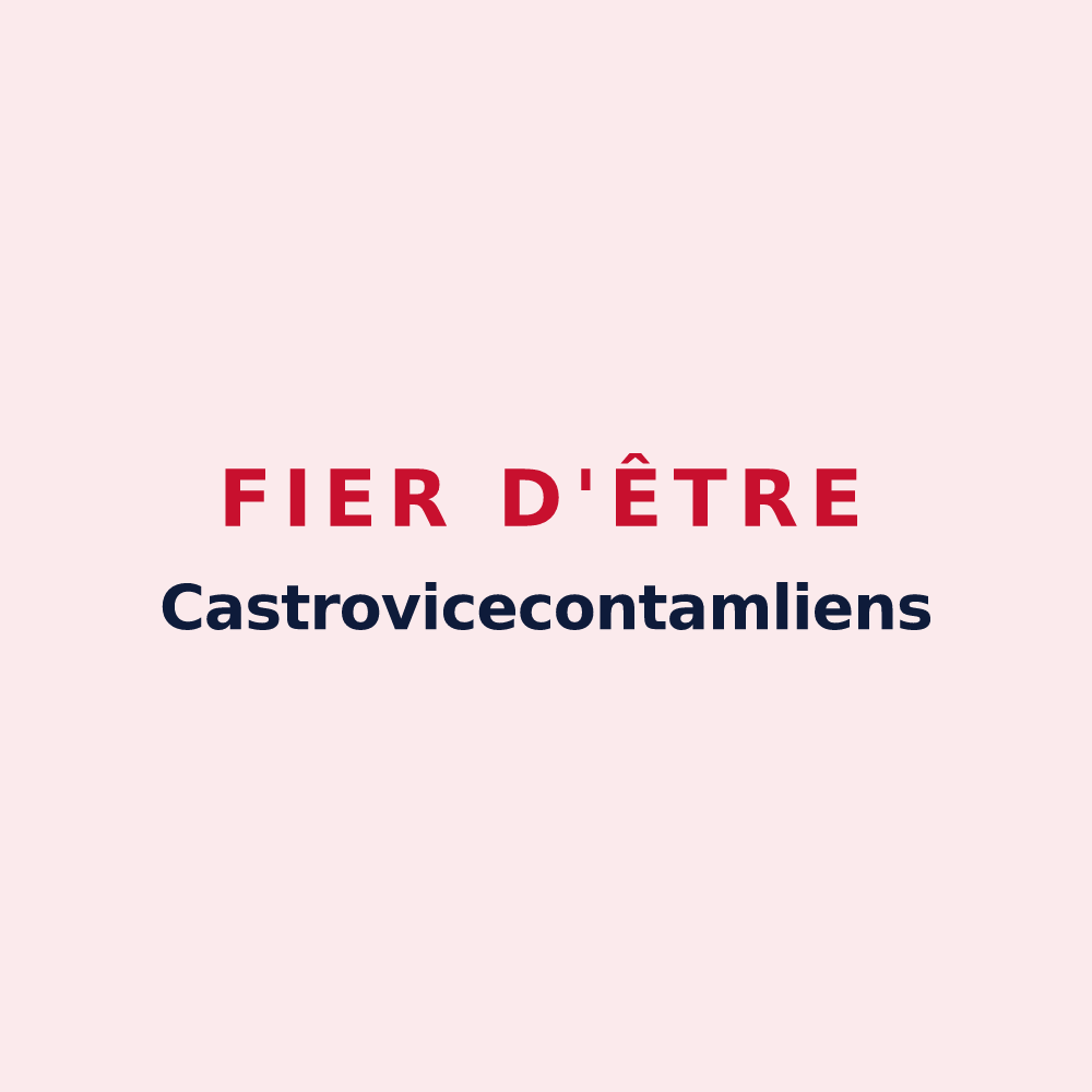 Magnet « Fier d'être Castrovicecontamliens » — design pour La Châtre-Langlin