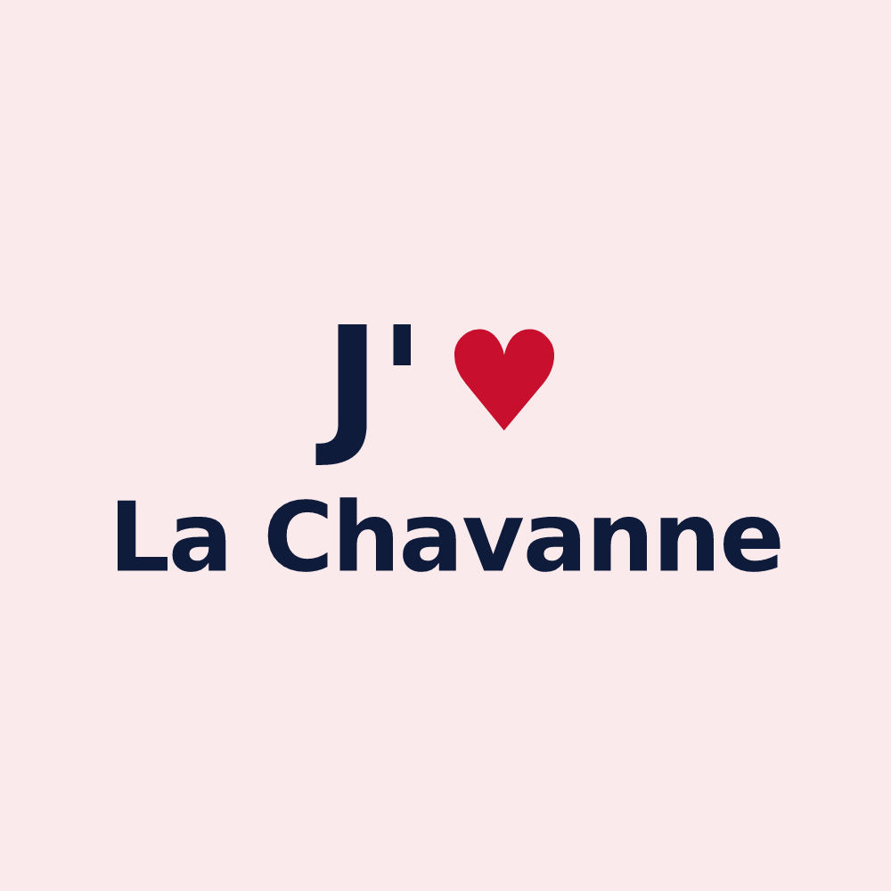 Magnet personnalisé La Chavanne — design J'aime La Chavanne