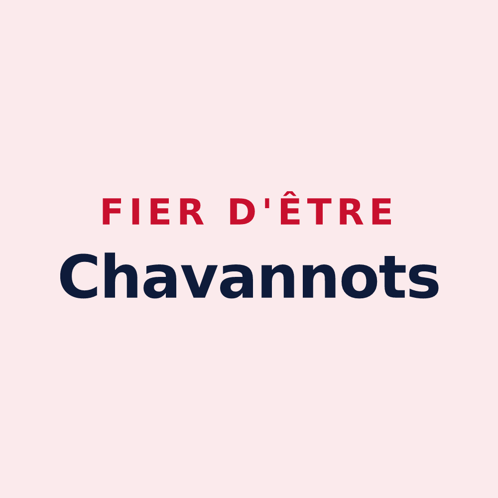 Magnet « Fier d'être Chavannots » — design pour La Chavanne
