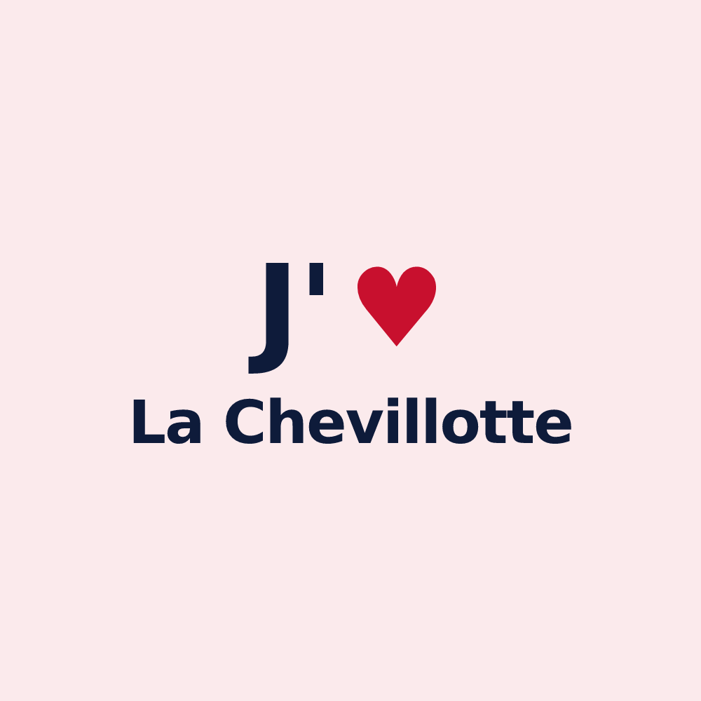 Magnet personnalisé La Chevillotte — design J'aime La Chevillotte