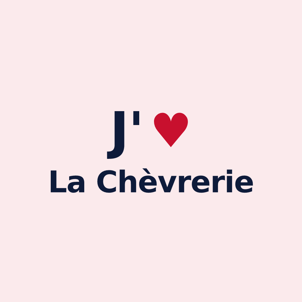 Magnet personnalisé La Chèvrerie — design J'aime La Chèvrerie