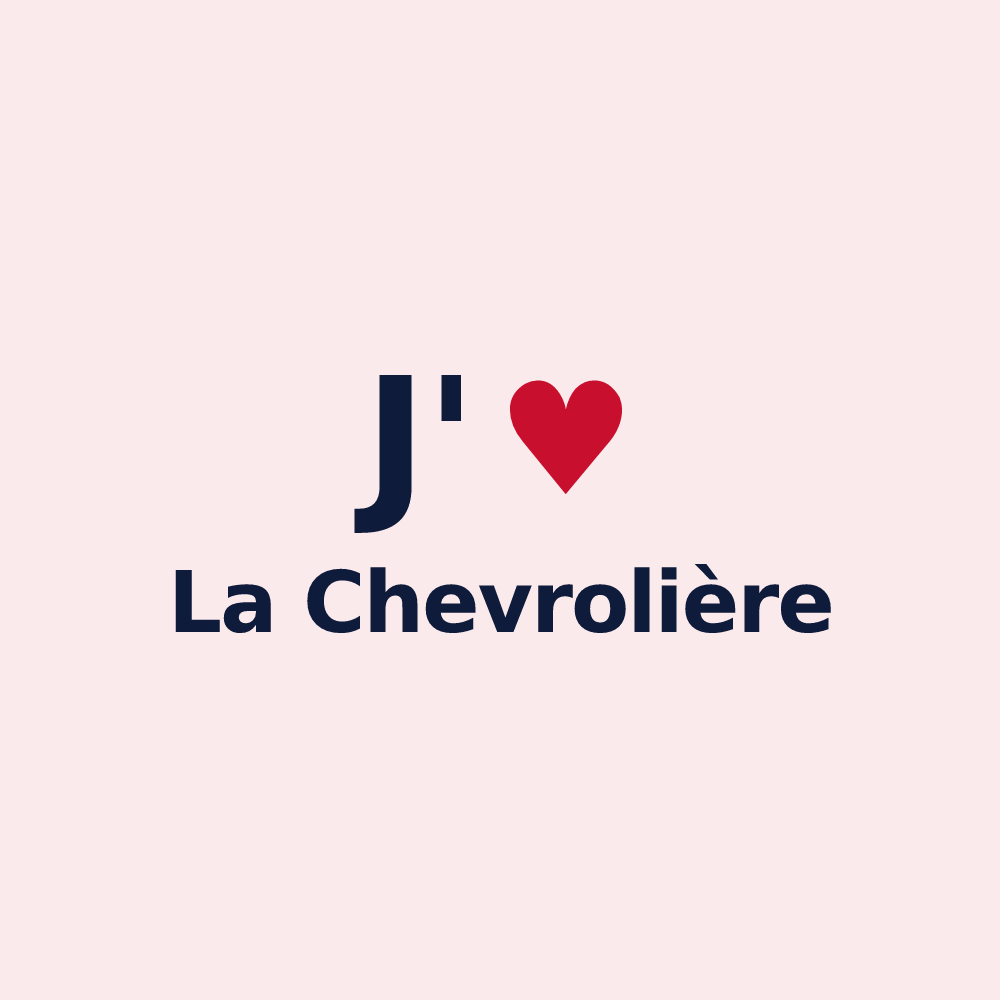 Magnet personnalisé La Chevrolière — design J'aime La Chevrolière
