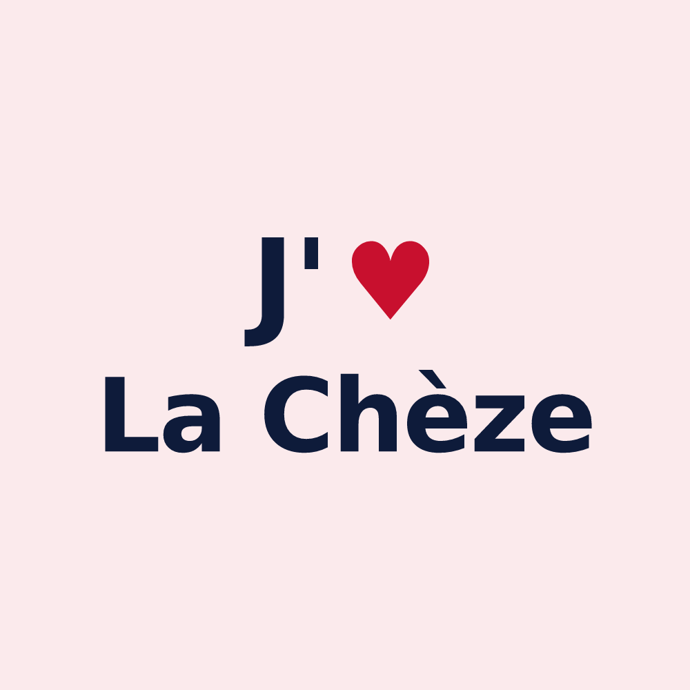 Magnet personnalisé La Chèze — design J'aime La Chèze