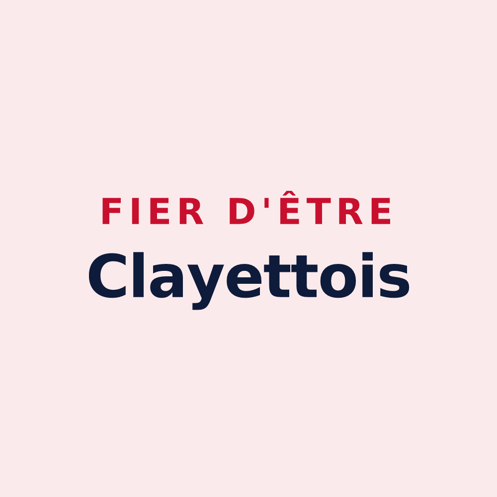 Magnet « Fier d'être Clayettois » — design pour La Clayette