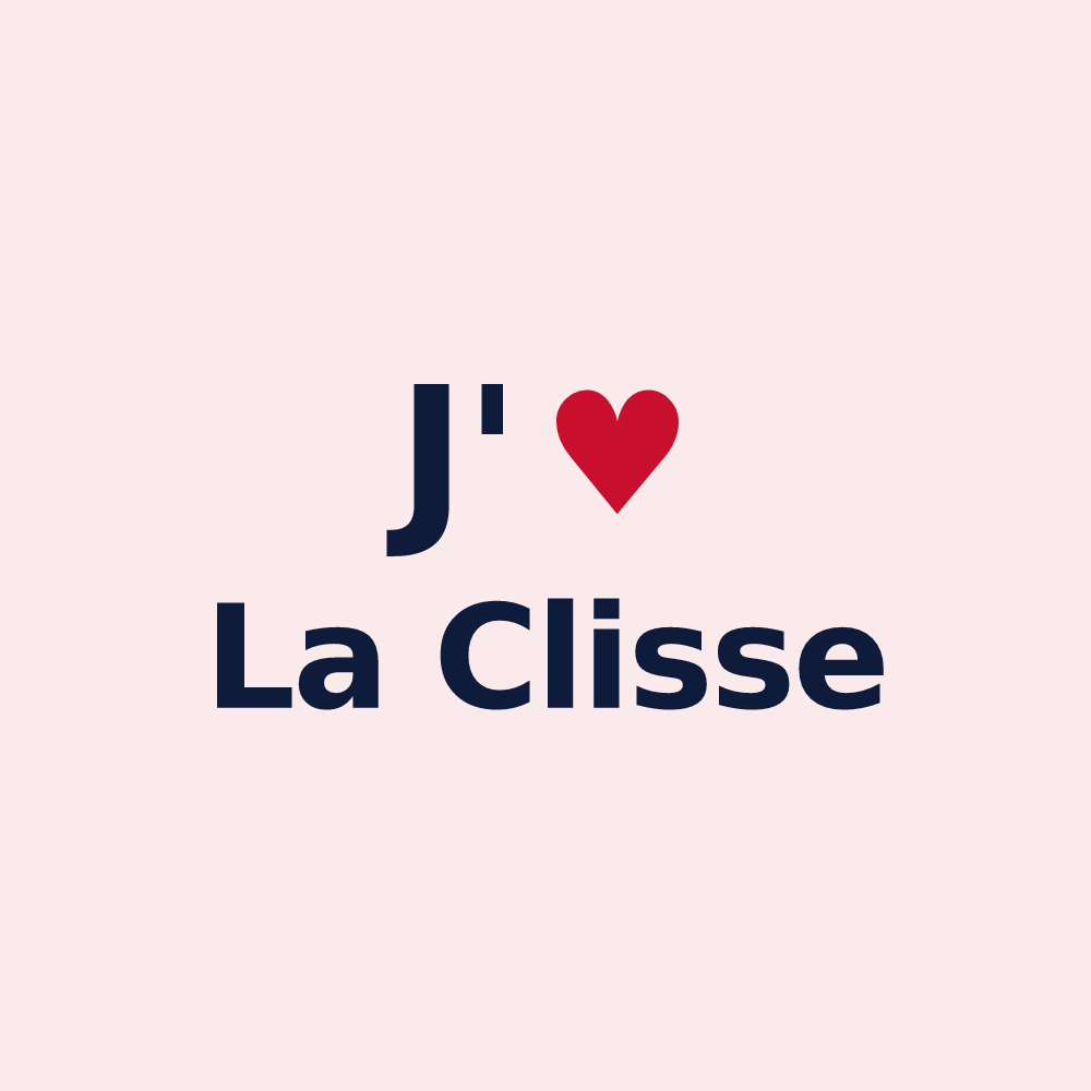Magnet personnalisé La Clisse — design J'aime La Clisse
