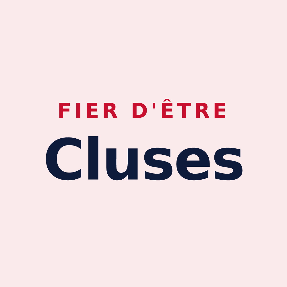Magnet « Fier d'être Cluses » — design pour La Clusaz
