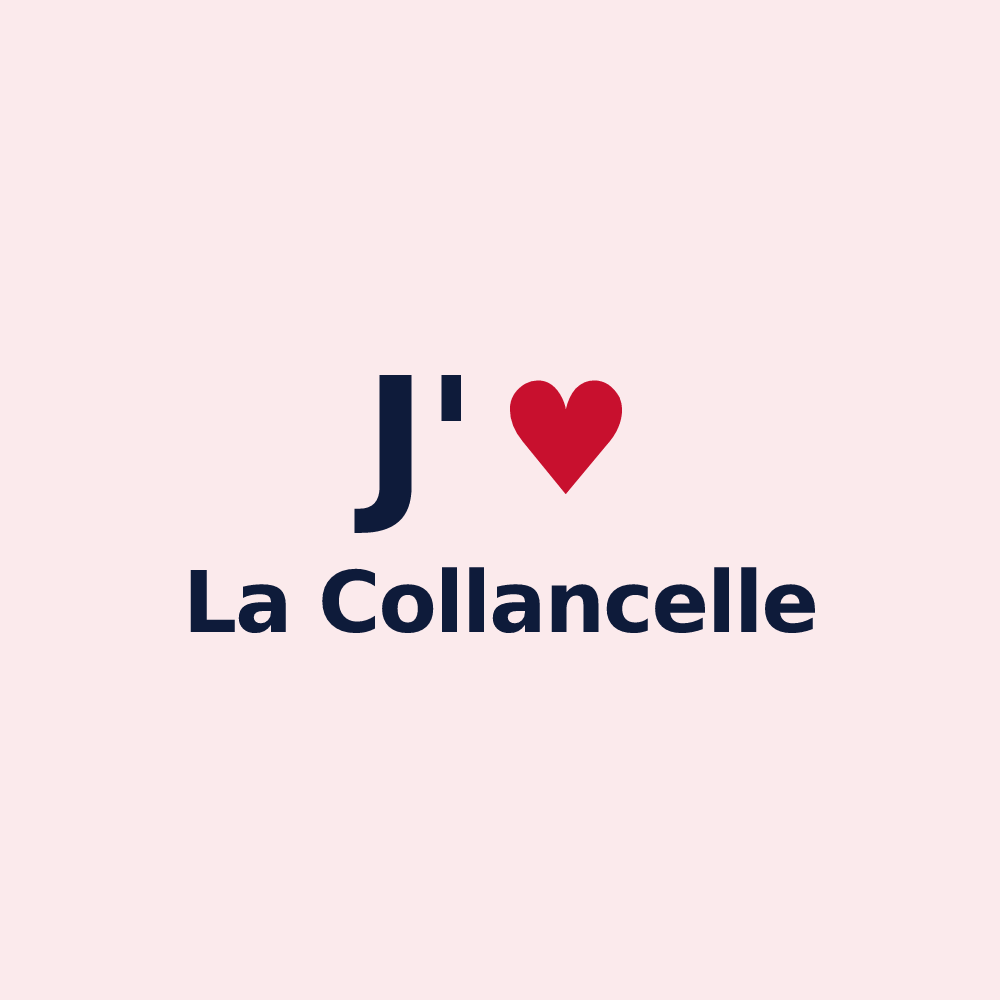 Magnet personnalisé La Collancelle — design J'aime La Collancelle