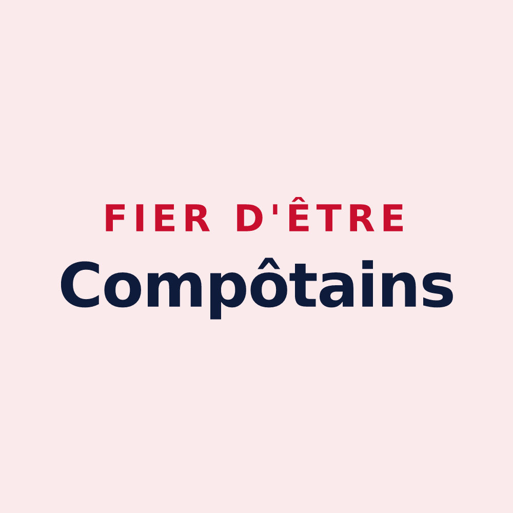 Magnet « Fier d'être Compôtains » — design pour La Compôte