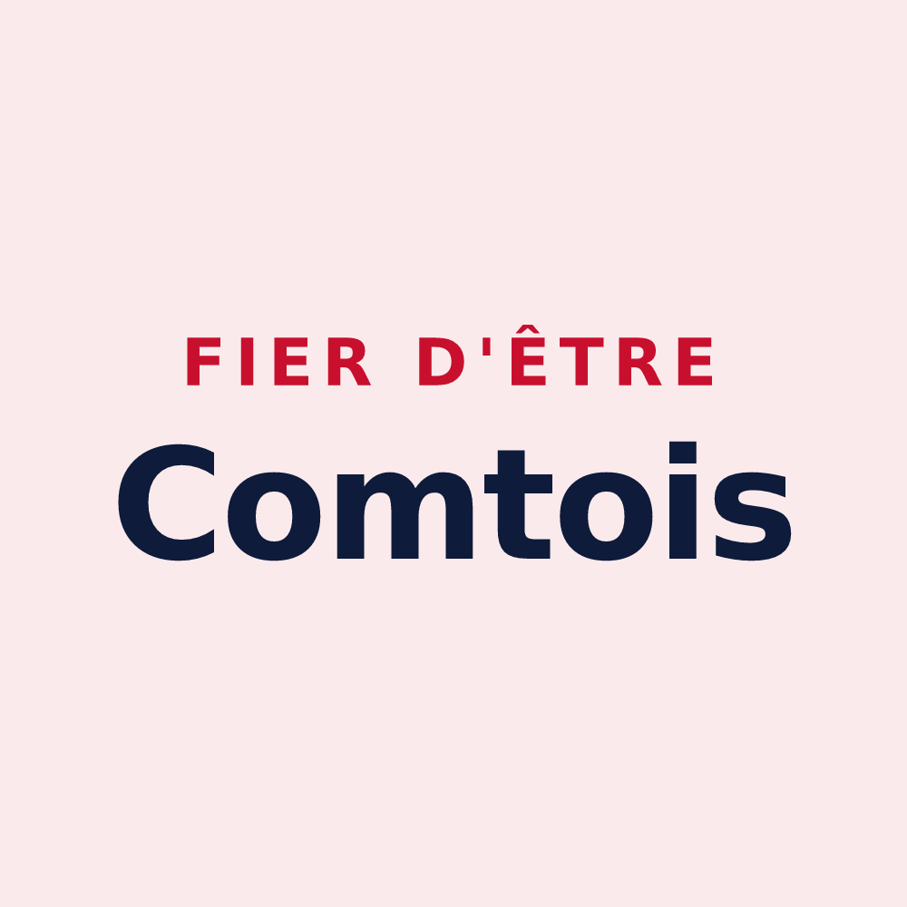 Magnet « Fier d'être Comtois » — design pour La Comté