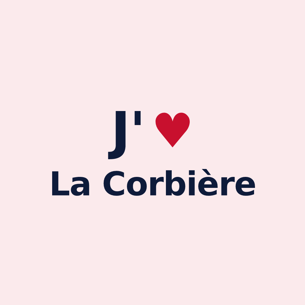 Magnet personnalisé La Corbière — design J'aime La Corbière