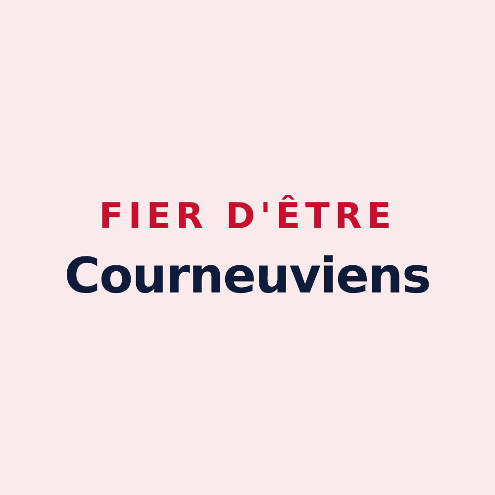 Magnet « Fier d'être Courneuviens » — design pour La Courneuve