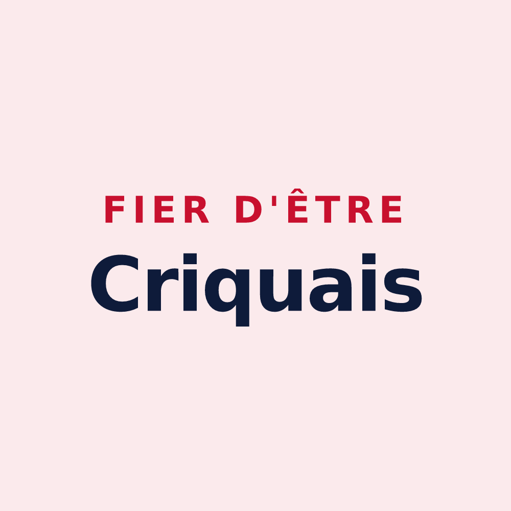 Magnet « Fier d'être Criquais » — design pour La Crique