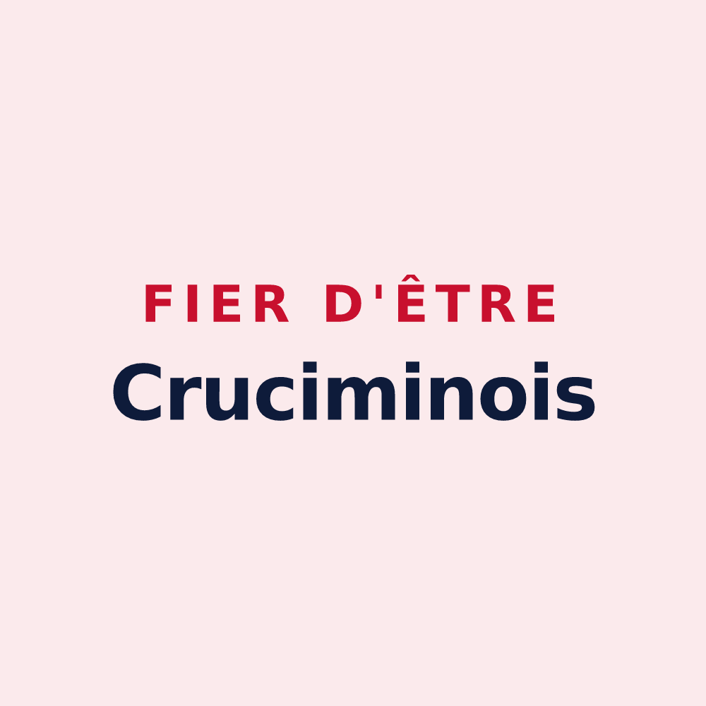 Magnet « Fier d'être Cruciminois » — design pour La Croix-aux-Mines