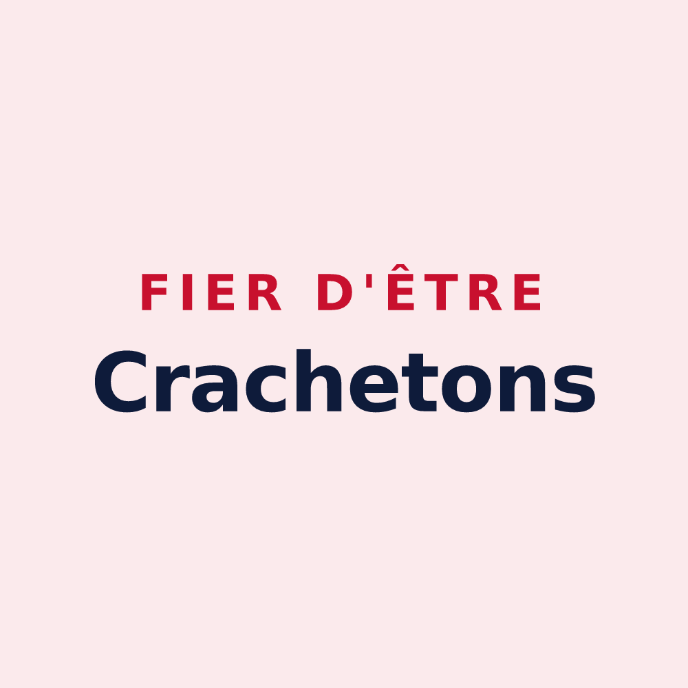 Magnet « Fier d'être Crachetons » — design pour La Croix-en-Champagne