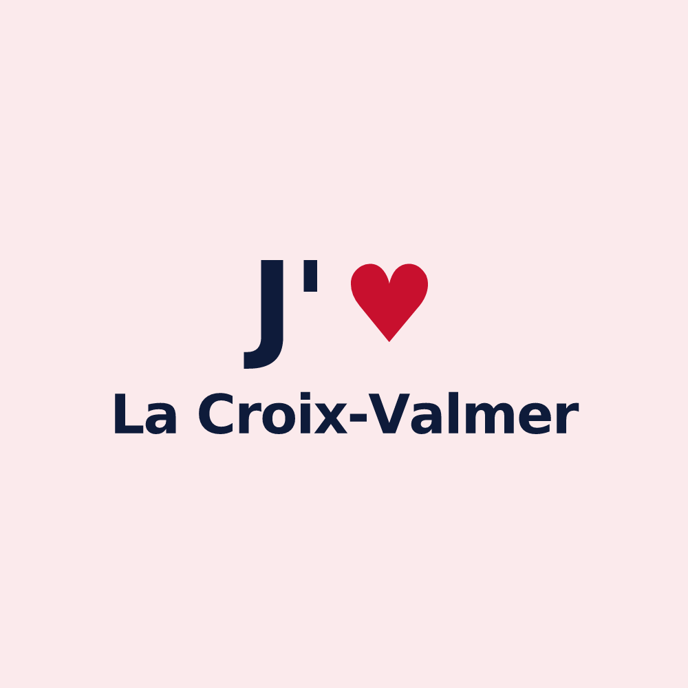 Magnet personnalisé La Croix-Valmer — design J'aime La Croix-Valmer