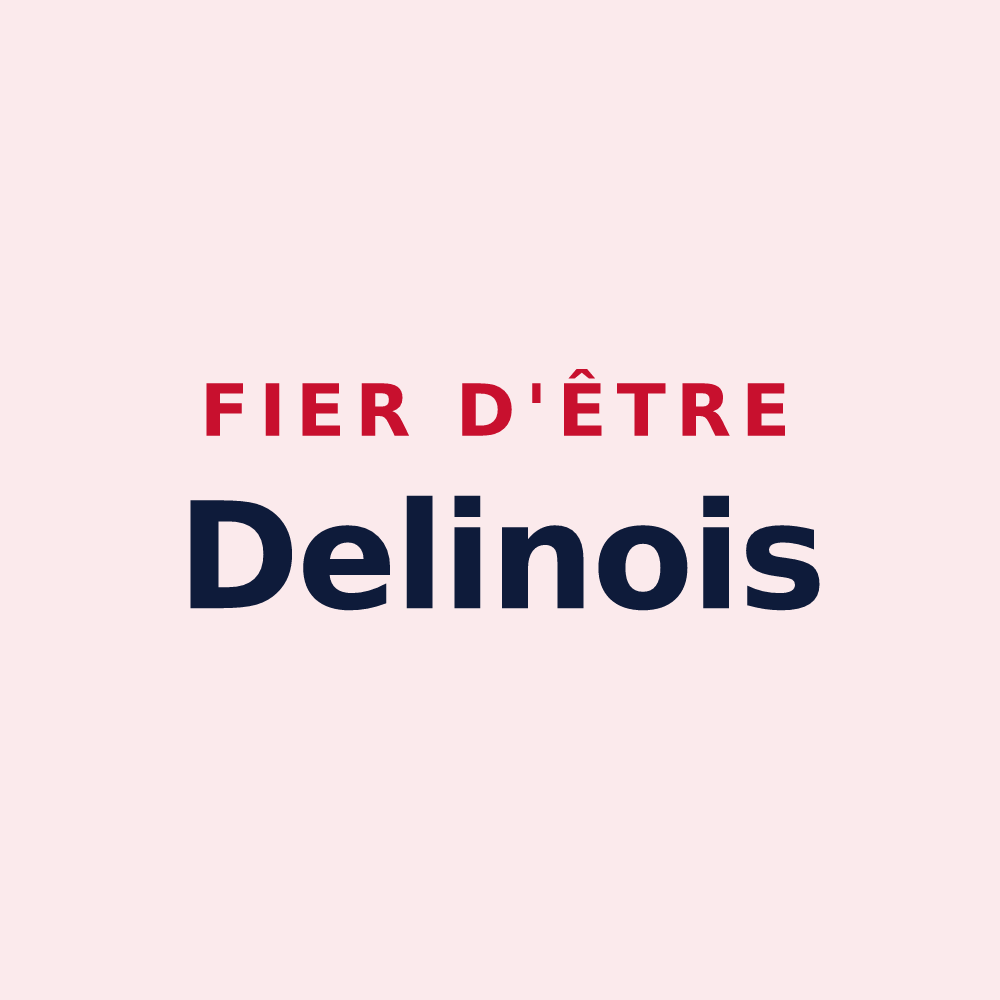 Magnet « Fier d'être Delinois » — design pour La Demie