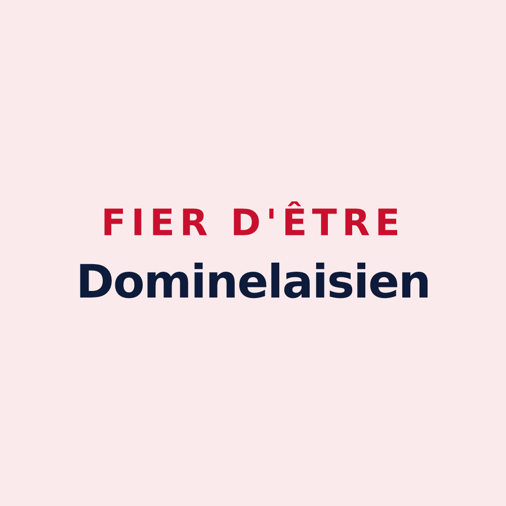 Magnet « Fier d'être Dominelaisien » — design pour La Dominelais
